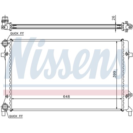 Nissen Nissens Radiator, 65277A 65277A